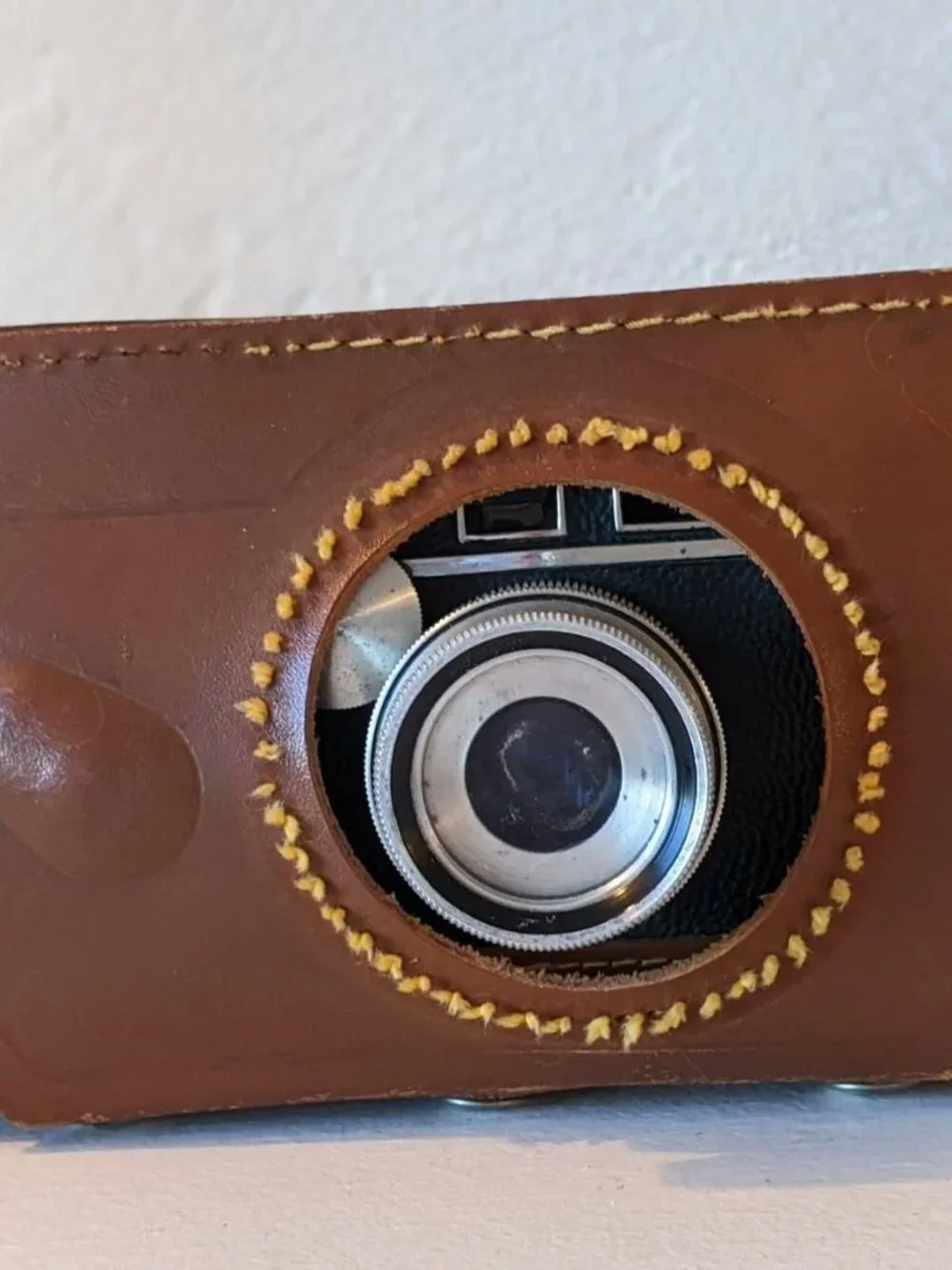 Vintage Argus Cintar 50mm lense Camera In Leather Casing-VA6